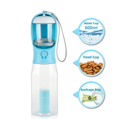 Ham's 3-in-1 Portable Cat & Dog Water Bottle, Food Feeder, and Poop Dispenser - hams-hop.com